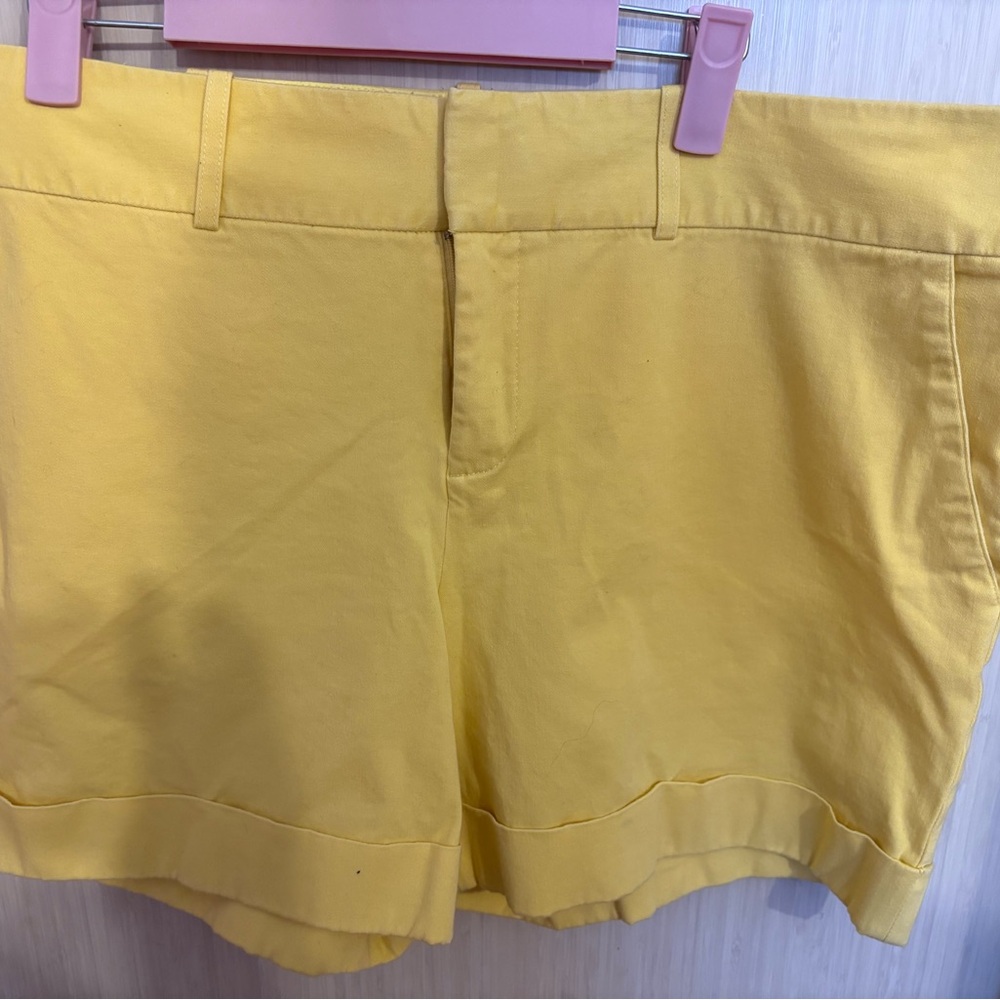 INC International Concepts Yellow Women's Bermudas